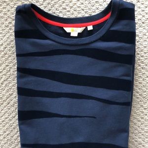 Boden Tiger Stripe Blue Cotton Tunic Top/Dress - size 4